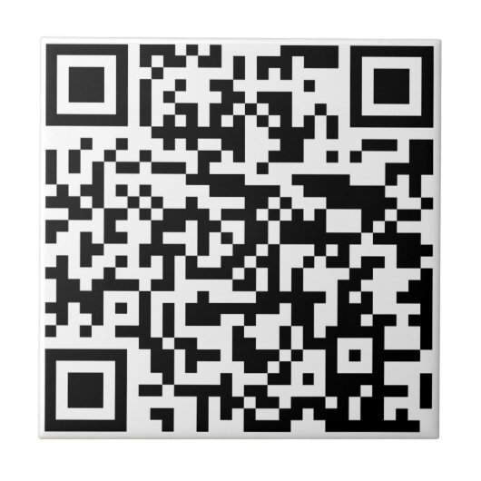 Carreau Ajoutez votre propre QR Code text Scan Minimal Sim (Devant)