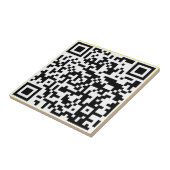Carreau Ajoutez votre propre QR Code text Scan Minimal Sim (Côté)