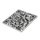 Carreau Ajoutez votre propre QR Code text Scan Minimal Sim (Côté)