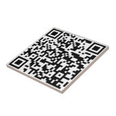 Carreau Ajoutez votre propre QR Code text Scan Minimal Sim (Côté)