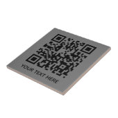 Carreau Ajoutez votre propre QR Code text Scan Minimal Sim (Côté)