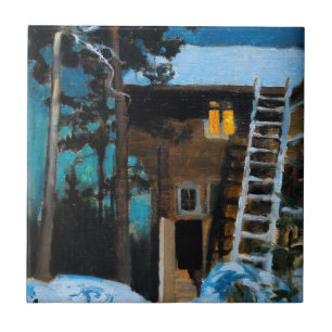 Carreau Akseli Gallen-Kallela - Kalela en hiver