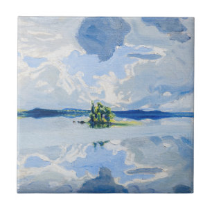 Carreau Akseli Gallen-Kallela - Nuages au-dessus d'un lac