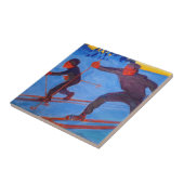 Carreau Akseli Gallen-Kallela - Skiers (Côté)