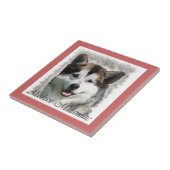 Carreau Alaskan Malamute Dog Art (Côté)