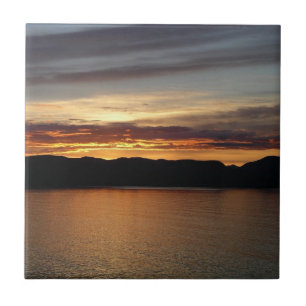 Carreau Alaskan Sunset II Belle photographie de l'Alaska