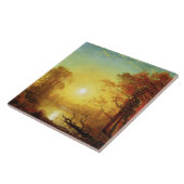 Carreau Albert Bierstadt, lever du soleil, (Côté)