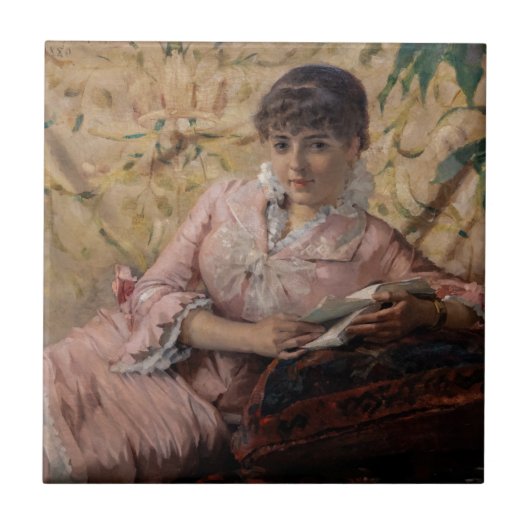 Carreau Albert Edelfeel - La Parisienne de lecture (Devant)