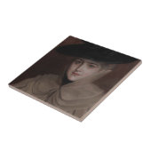 Carreau Albert Edelfeel - Portrait d'une jeune femme (Côté)