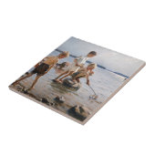 Carreau Albert Edelfeue - Les garçons jouent sur le rivage (Côté)