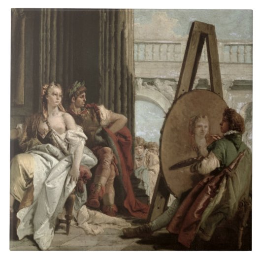 Carreau Alexandre et Campaspe à la maison du peintre (Devant)