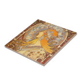 Carreau Alfonse Mucha Zodiac Art nouveau femme (Côté)