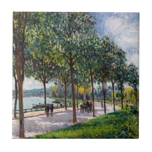 Carreau Alfred Sisley - Allée des châtaigniers (Devant)