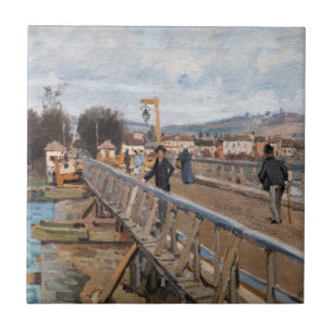Carreau Alfred Sisley - Footbridge à Argenteuil
