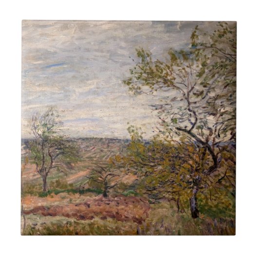 Carreau Alfred Sisley - Journée venteuse à Veneux (Devant)