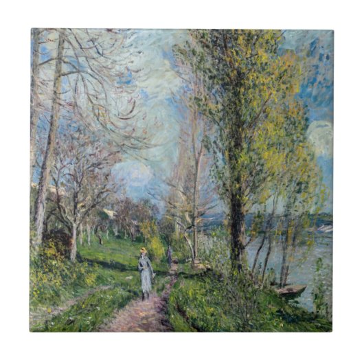 Carreau Alfred Sisley - Les bords de Seine à By (Devant)