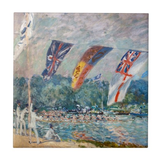Carreau Alfred Sisley - Régates à Molesey (Devant)