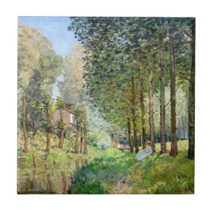 Carreau Alfred Sisley - Reposez le long du ruisseau