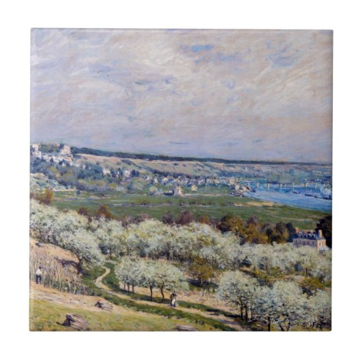 Carreau Alfred Sisley - Terrasse à Saint-Germain, Printemp (Devant)