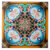 Carreau Alhambra Fractal - Tuile de céramique (Devant)