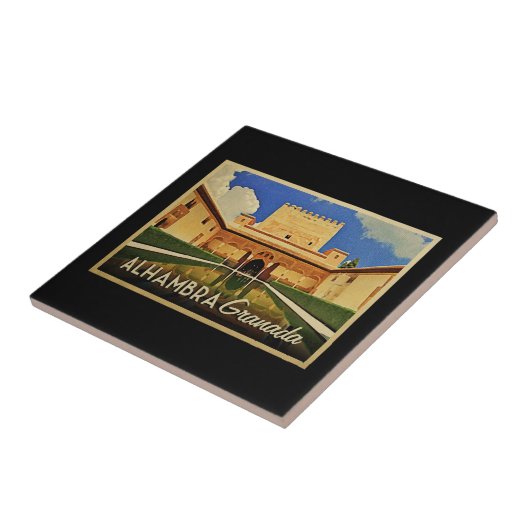 Carreau Alhambra Grenade Espagne (Côté)