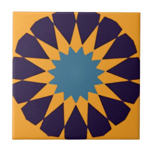 Carreau Alhambra tuiles classique fleur