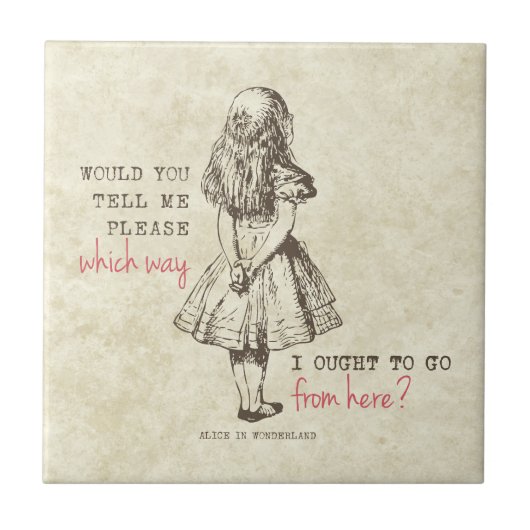 Carreau Alice au pays des merveilles (Devant)