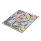 Carreau Alice au pays des merveilles Classique Cheshire Ra (Côté)