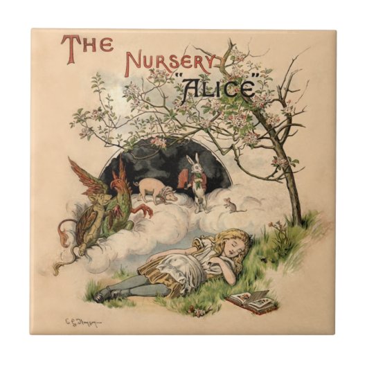Carreau Alice au pays des merveilles Illustrations classiq (Devant)
