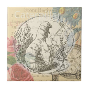 Carreau Alice au pays des merveilles La chenille : Tenniel