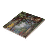 Carreau Alice dans la tuile du pays des merveilles, chat (Côté)