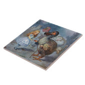 Carreau Alice dans la tuile ou le trépied d'art de dronte (Côté)