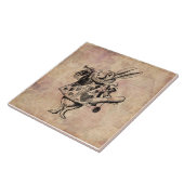 Carreau Alice du lapin blanc d'Herald au pays des merveill (Côté)