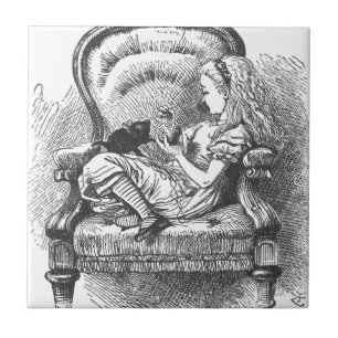 Carreau Alice et son chaton