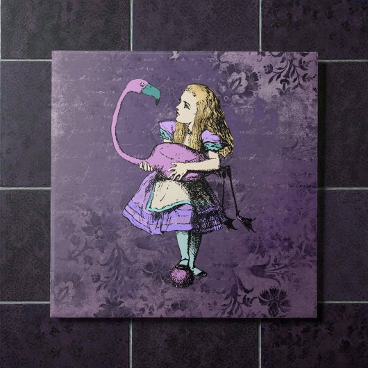 Carreau Alice sombre Rustique Violet profond