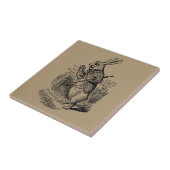 Carreau Alice vintage au pays des merveilles (Côté)