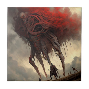 Carreau Alien géant Marche Science Fiction Horreur Art