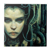 Carreau Alien Tech Girl Science Fiction (Devant)