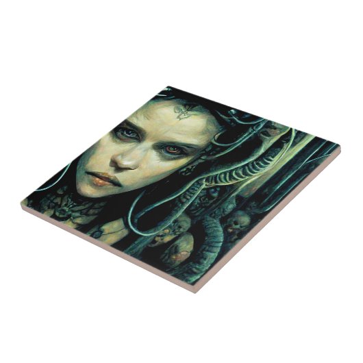 Carreau Alien Tech Girl Science Fiction (Côté)