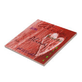 Carreau Alina Nom irlandais Signification avec Coeur rouge (Côté)