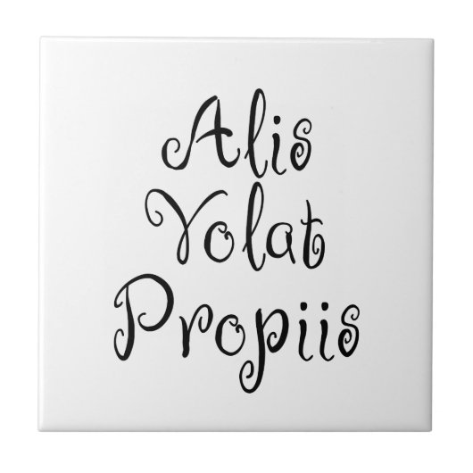 Carreau Alis Volat Propiis (Devant)
