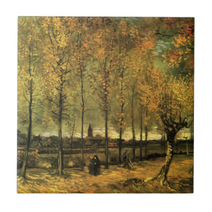 Carreau Allée aux peupliers par Vincent van Gogh