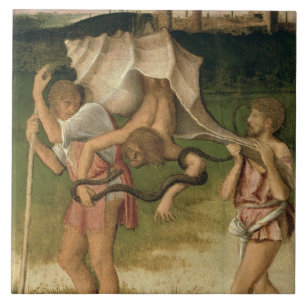 Carreau Allégorie de la sagesse (huile sur le panneau)