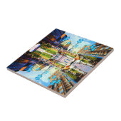 Carreau Allemagne vintage Munich Towngate Karistor (Côté)