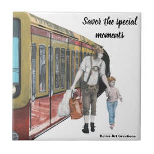 Carreau Allemand Elf Berlin Shopping Imaginaire céramique 