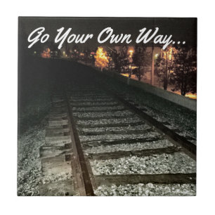 Carreau ALLEZ VOTRE PROPRE CHEMIN - Chemins de fer la nuit
