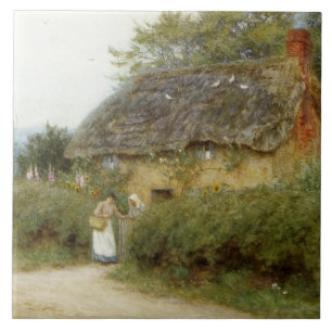 Carreau Allingham Un chalet avec des tournesols à Peaslake