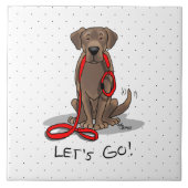 Carreau Allons-y ! Laboratoire de chocolat Labrador Retrie (Devant)