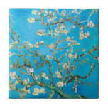 Carreau Almond Blossom Vincent van Gogh<br><div class="desc">De belles amandes fleurissent sur l'amandier par Vincent van Gogh.</div>