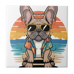 Carreau Aloha Pup  Cool French Bulldog Beach Vibes